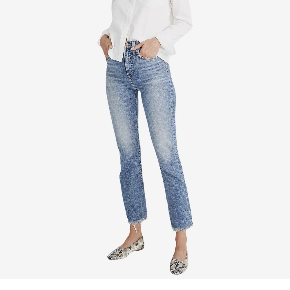 Madewell the perfect vintage jean frayed hem